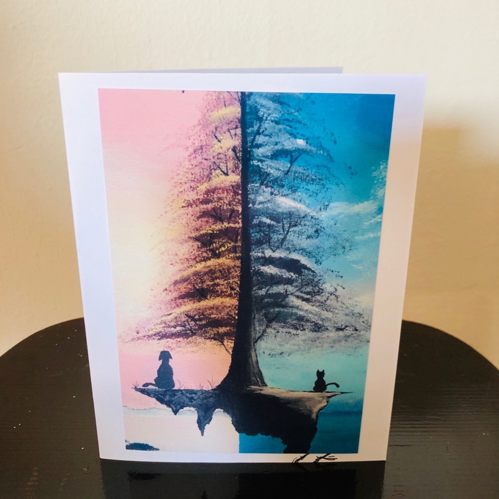 6 (handmade) blank greeting cards